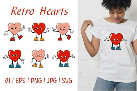 Download Retro Hearts Collection SVG File - Heart Collection