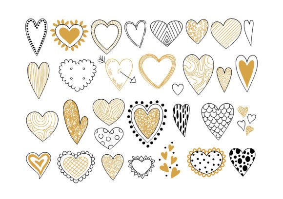 Download Heart Sketch. Love Symbols Valentine Day - Heart Collection