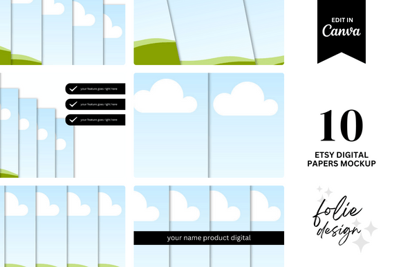 Download 10 Etsy Digital Paper Mockup - Digital Collection