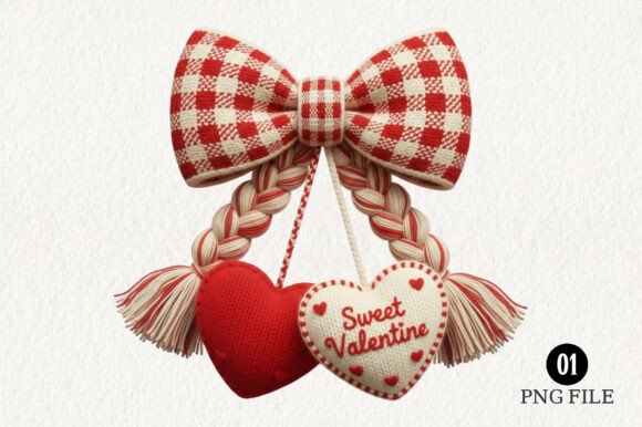 Download Crochet Bow Hearts Valentine PNG Shirt - Heart Collection