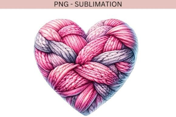 Download Valentine Knitted Heart Png Design - Heart Collection