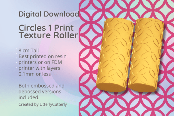 Download Circles 1 Texture Roller, Digital File- - Digital Collection
