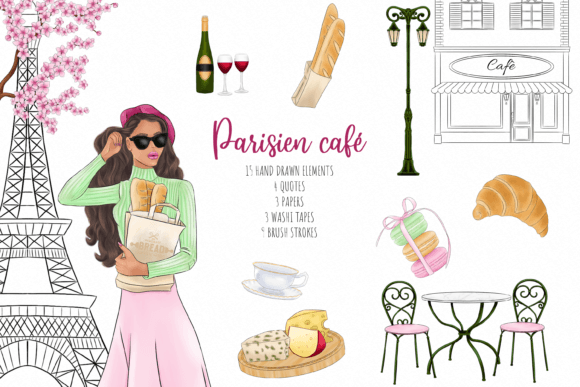 Download Parisian Fashion Clipart Illustration - Premium Resources