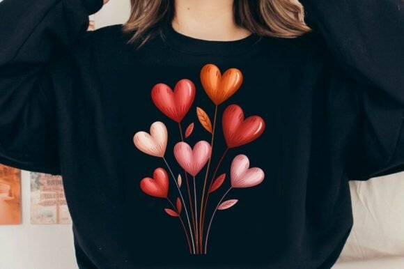 Download Heart Flowers PNG Valentine Love Floral - Heart Collection