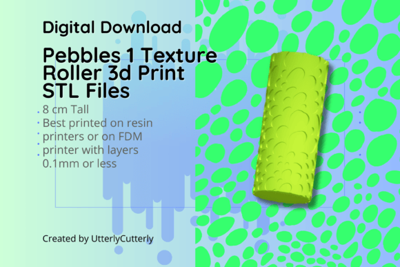 Download Pebbles 1 Texture Roller, Digital File - Digital Collection