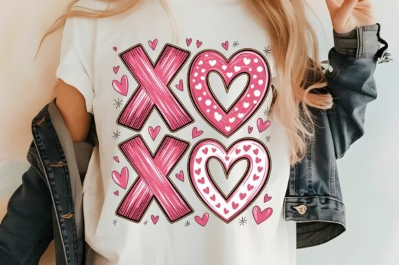 Download XOXO Valentine PNG Pink Heart Design - Heart Collection