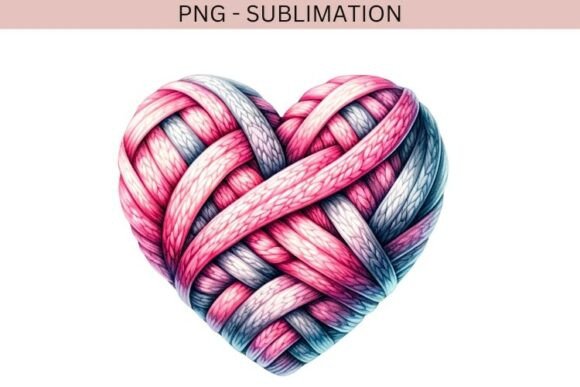 Download Valentine Knitted Heart Png Design - Heart Collection