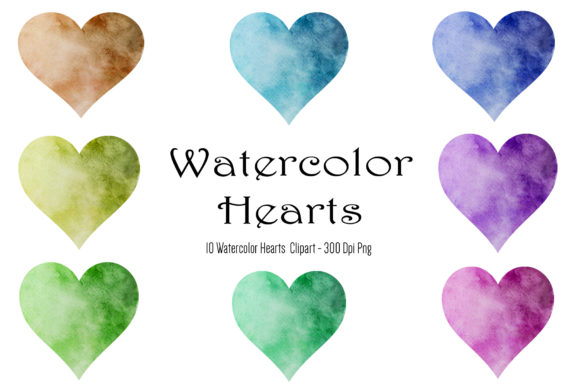 Download Watercolor Heart Clipart, Valentines Day - Heart Collection