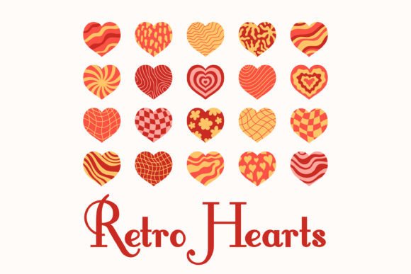Download Retro Hearts - Heart Collection