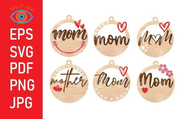 Download Mom Ornament Digital File Mother's Day - Digital Collection