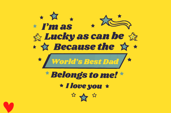Download FATHERS DAY HEART Print on Demand (POD) - Heart Collection
