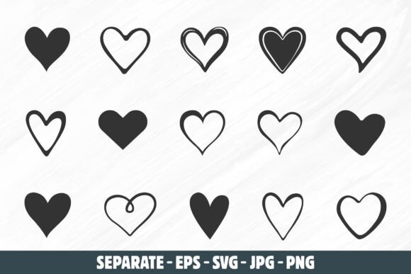 Download Heart Outline Svg, Doodle Heart Svg. - Heart Collection