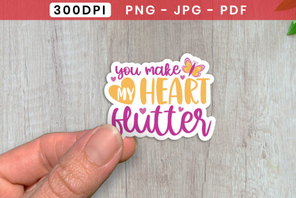 Download You Make My Heart Flutter Sticker PNG - Heart Collection