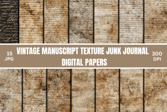 Download Vintage Manuscript Texture Junk Journals - Junk journals Collection