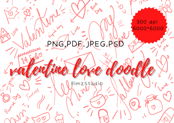 Download Valentine Love Heart Doodle Png - Heart Collection