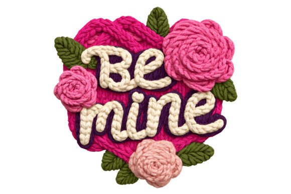 Download Be Mine Knitted Heart PNG - Heart Collection