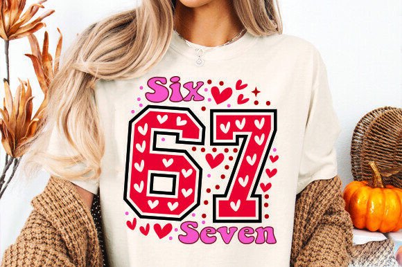 Download 67 Six Seven Heart Valentine's Shirt, - Heart Collection