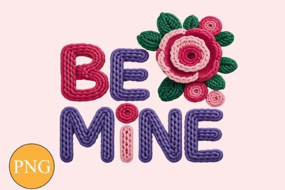 Download Be Mine Knitted Heart PNG - Heart Collection