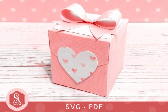 Download Heart Favour Box SVG&nbsp;+&nbsp;PDF Template - Heart Collection