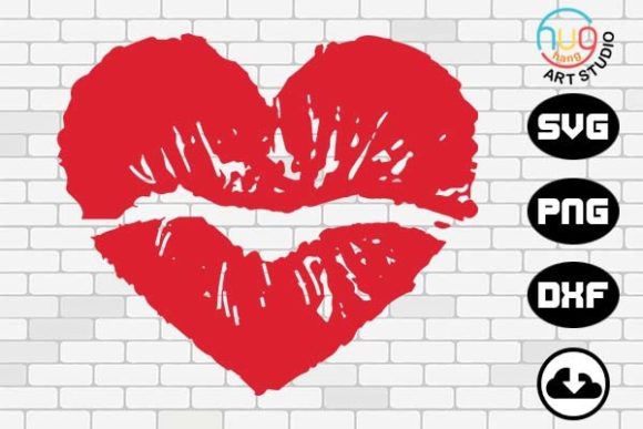Download LIP Heart, Lips , Kiss Design - Heart Collection
