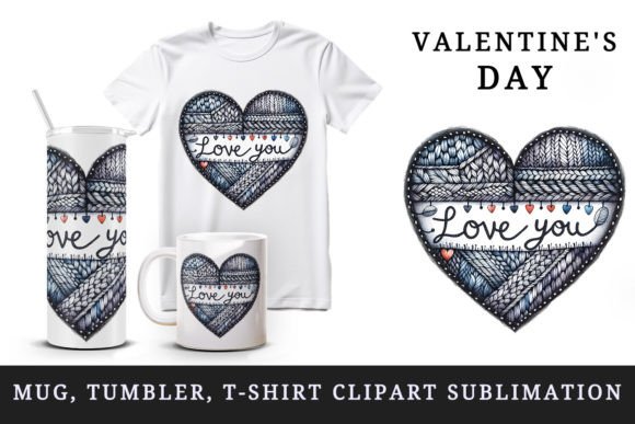 Download Valentine's Day Heart Mug Wrap Clipart - Heart Collection