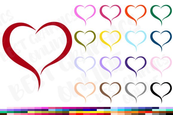 Download Heart Clipart, 100 Valentines Day Heart - Heart Collection